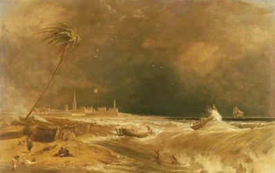 Madras, vagyis Szent György-erőd a Bengáli-öbölben – Elvonuló vihar, 1833